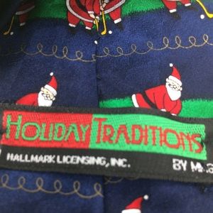 golfing santa tie
